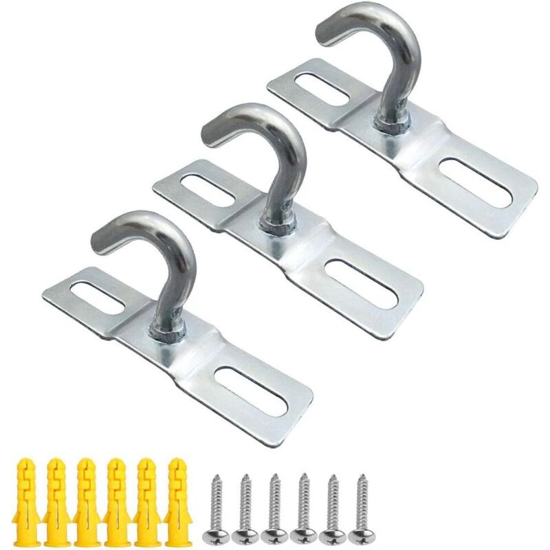 Stück Deckenhaken-grundplatte, Kronleuchterhaken, Schraubmontage, Robuste Ausführung, Verzinktes Eisen, Pendelleuchte (68 Mm) - Fei Yu