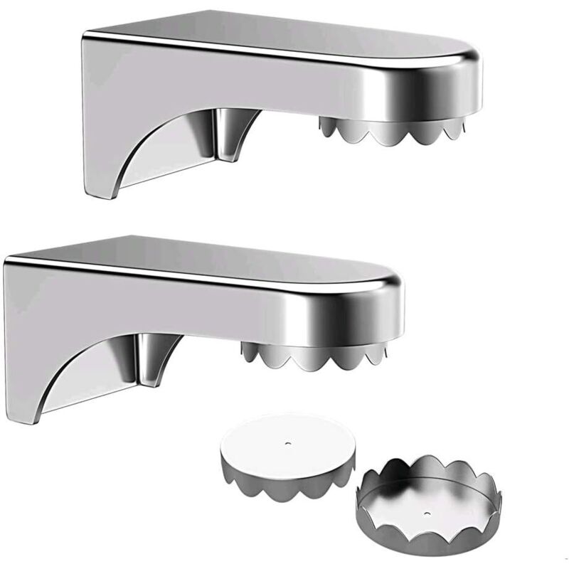 Stück Magnetische Seifenschalen Zur Wandmontage, Selbstklebende Hängeseifenhalter Für Badezimmer Und Küchenspüle (silber) - Fei Yu
