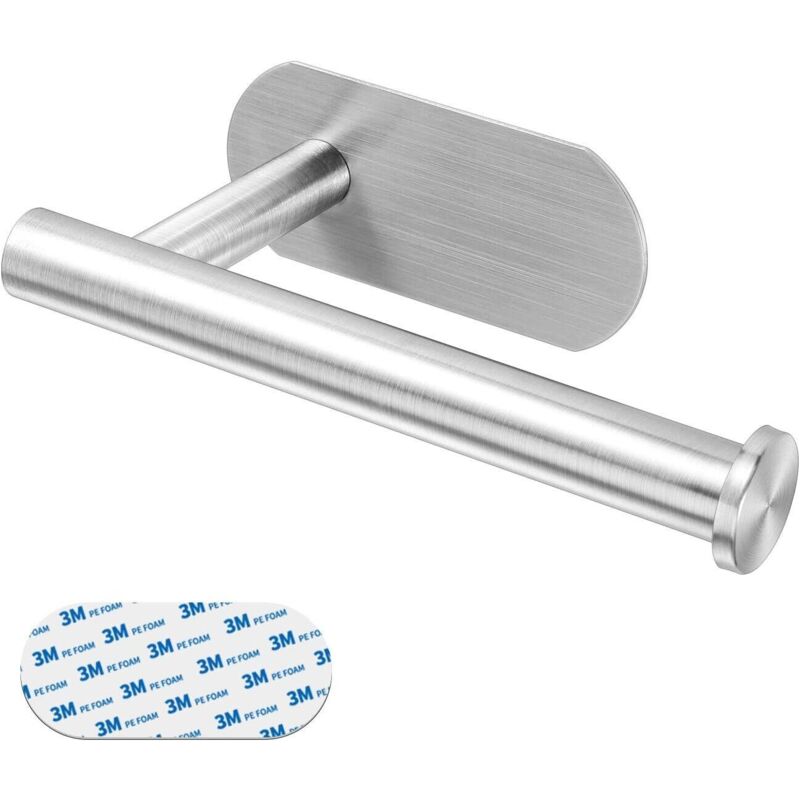 Selbstklebender Toilettenpapierhalter Aus Edelstahl, Toilettenpapierrollenhalter Für Bad Und Küche, Kein Bohren Erforderlich, 3 M Selbstklebend – Fei Yu