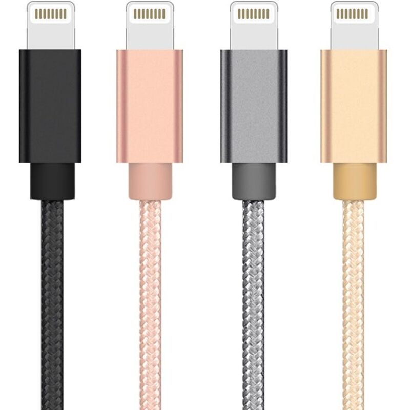 Besonders Robustes Ladekabel Für Iphone, Silber