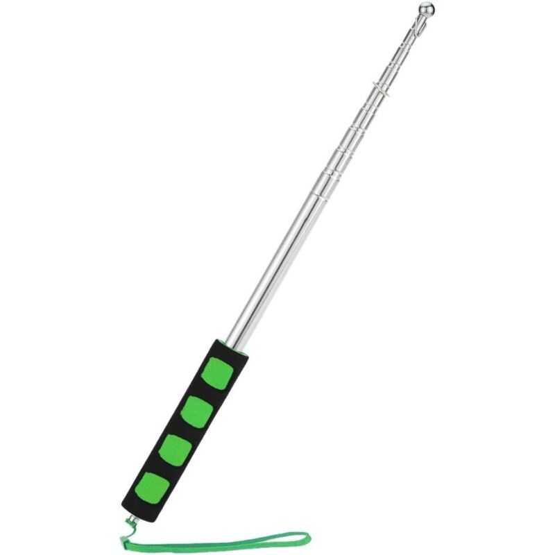 2 Meter Langer, Teleskopierbarer Fahnenmast Aus Edelstahl Für Lehrer- Oder Reiseleiterfahnen, Anself Green-fei Yu
