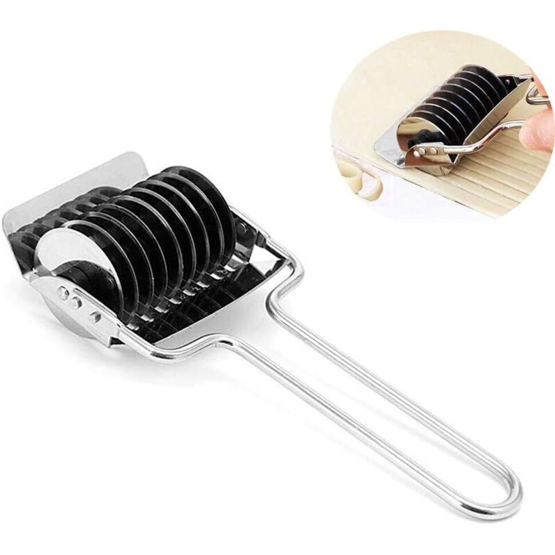 Nudelmaschine, Nudelmaschine Aus Edelstahl, Manuelle Nudelmaschine, Spaghetti-nudelwalzenschneider, Küchenhelfer, Backzubehör – Fei Yu