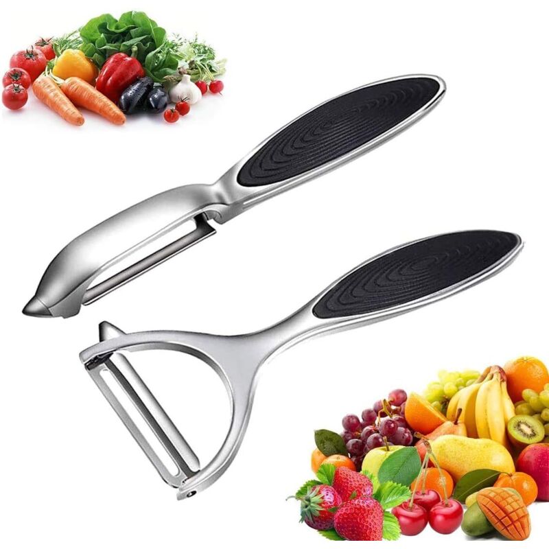 Küchen-kartoffelschäler – Y-förmiger Schwenkschäler Aus Edelstahl Für Gemüse, Karotten Und Obst, Mit Ergonomischem, Rutschfestem Griff – Fei Yu