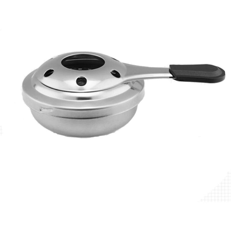 Spirituskocher Aus Edelstahl, Campingausrüstung, Teekocher, Mini-outdoorkocher, Robuster, Windfester Spirituskocher