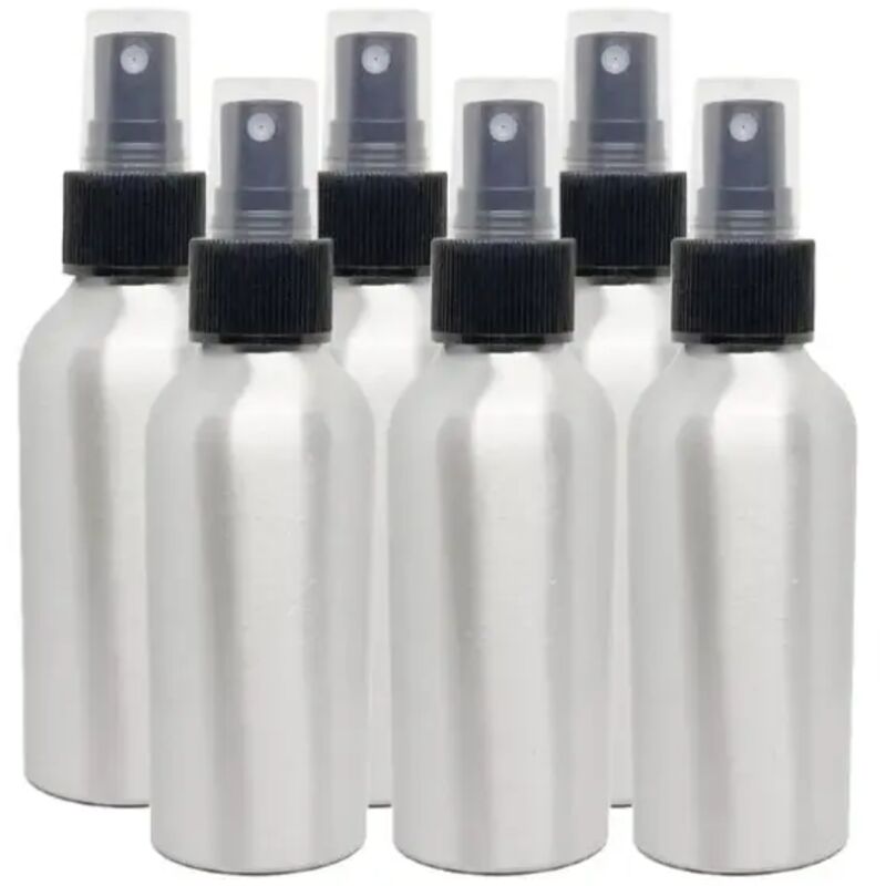 Aluminium-sprühflasche Mit Gebürsteter Düse, 6 Stück