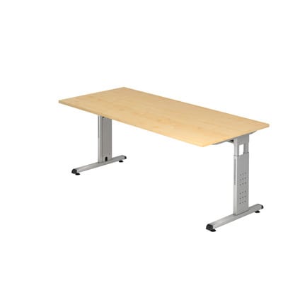 Schreibtisch Ahorn 180x80x72 cm O-Serie