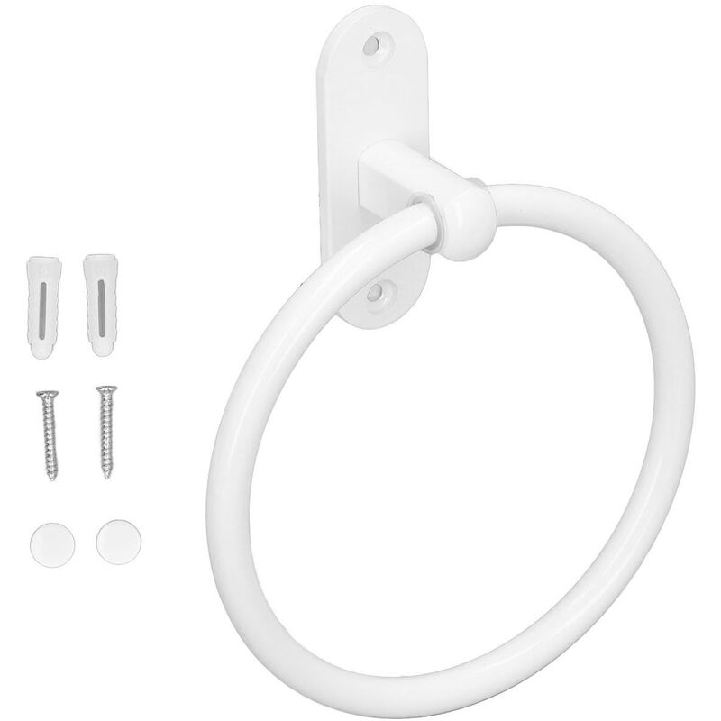 Platzsparender Handtuchhalter Aus Aluminiumlegierung, Weiß, Elegantes Design. Geeignet Für Hotelbäder, Küchen Und Badezimmer.