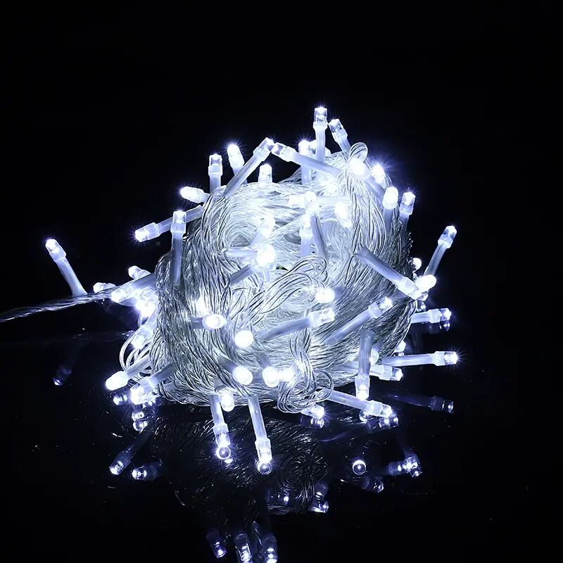 Fei Yu – 10 M Lange Lichterkette Mit 100 Leds Für Den Außenbereich, Wasserdicht (ip65) – 8 Beleuchtungsmodi – Wetterfestes Gummikabel