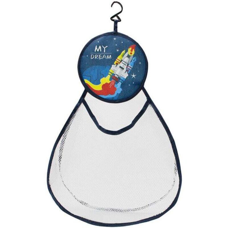 Aufbewahrungstasche Für Badespielzeug Im Kinderbad, Cartoon-design, Große Fassungskraft, Hängetasche (rakete)