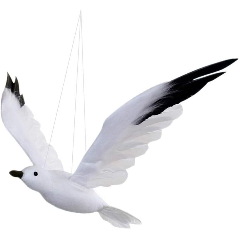 Künstliche Schaumstoff-vogelstatue In Form Einer Fliegenden Möwe Zum Aufhängen, Perfekt Für Strandhochzeits- Und Partydekorationen.