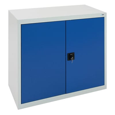 Flügeltürschr 2 Böden 900x1000x500 gra/b
