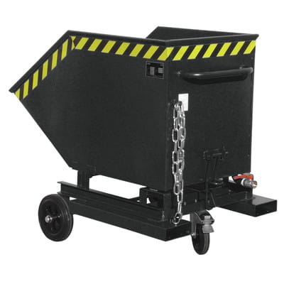 Späne-Kastenwagen SKW-ET 400, lackiert schwarzgrau RAL 7021