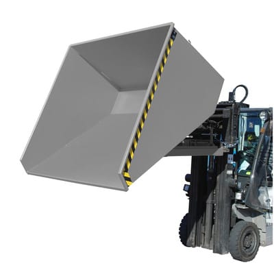 Kippbehälter Abrollsystem 2,1m³, 1720 x 1870 x 1103mm, lackiert grau