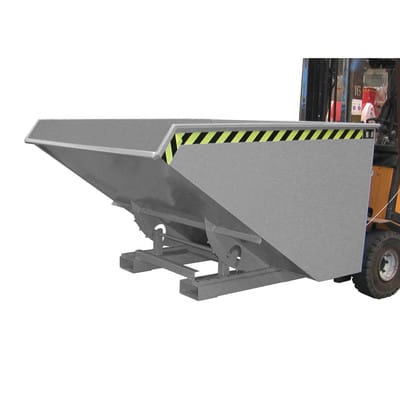 Kippbehälter Abrollsystem 1,2m³, 1720 x 1070 x 1103mm, lackiert grau