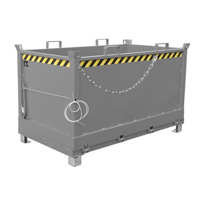 Klappbodenbehälter FB 1500, lackiert grau
