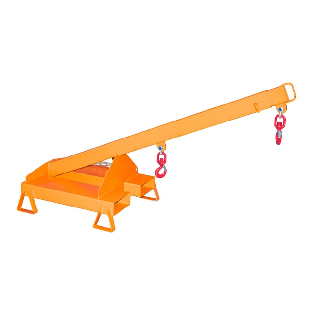 Lastarm, Neigung 25°, teleskopierbar 125-1000kg, lackiert, orange