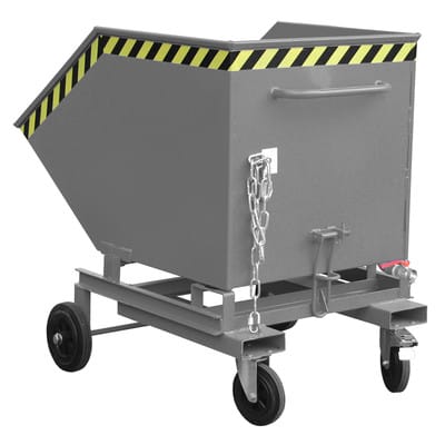 Späne-Kastenwagen SKW-ET 600, lackiert grau RAL 7005