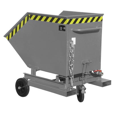 Späne-Kastenwagen SKW-ET 400, lackiert grau RAL 7005