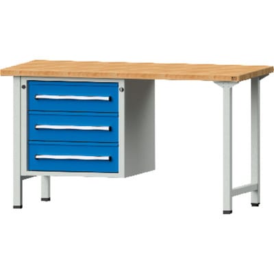 Kombi-Werkbank grau/blau 1500x700x40mm 410.176