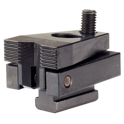 Niederzugspanner, ohne Hebel/mit Prismen- Spannbacke | Nutennennmaß=14 mm / d1=M12 | 23210.0522