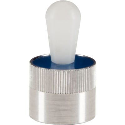 Seitendruckstück, mit Kunststofffeder und Stift - INCH/leichte Federkraft | d1=1/4 Zoll / d2=0,118 Zoll / Federkraft=~ 2,2 lb | 2B150.0410