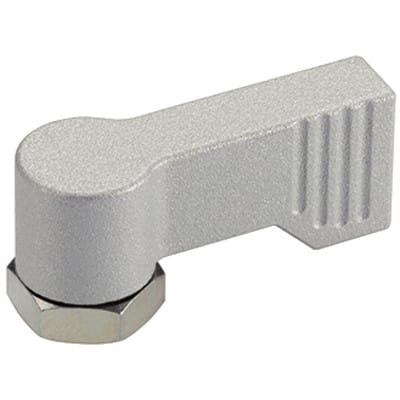 Drehriegel, Flügelgriff einseitig/mit Innengewinde | d1=17 mm / l1=40 mm / silber | 24101.0231