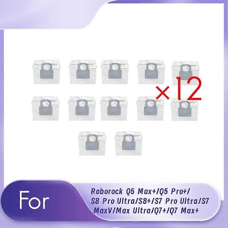 Ersatz-staubbeutel Für Roborock Q5 Max+/q5 Pro+/s8 Pro Ultra/s8+/s7 Ultra/s7 Maxv/max Ultra/q7+ Staubsauger 12