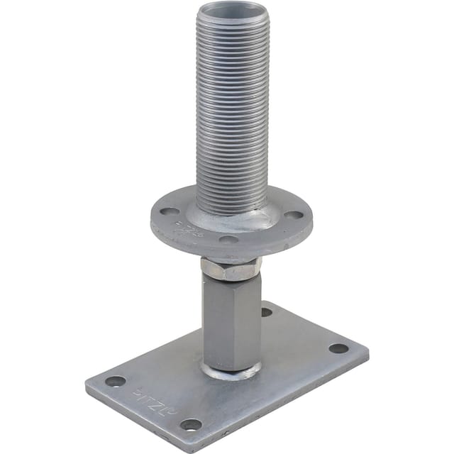 Pfostenträger PTP easy System 10930 / 10931, "CE", Verstellbereich 110 - 200 mm, zinip