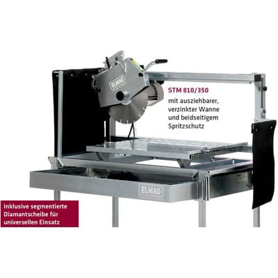 Steintrennmaschine STM 810/350, 230 V inkl. Diamantscheibe