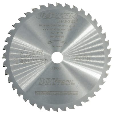 Cermet-Sägeblatt orig. JEPSON ø192 x 1,85 x 20mm, 40 Zähne für 8219