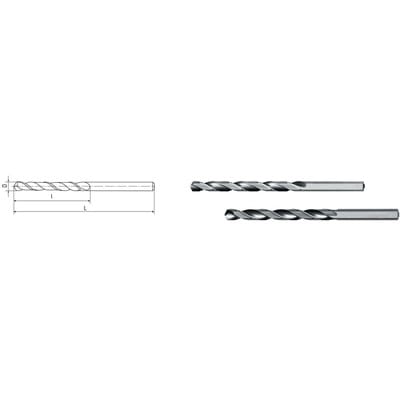 HSS Co5-Spiralbohrer DIN 340 ø5,5mm lang