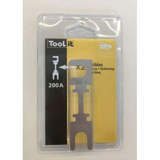 ALU-Sicherung 200 A, L80xB20mm (2 Stück/Packung)