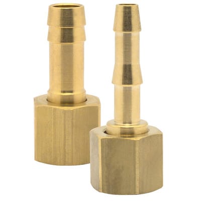 Druckluft-Schlauchtülle mit Überwurfmutter IG 1/2", ø9mm, Messing, SB-Packung