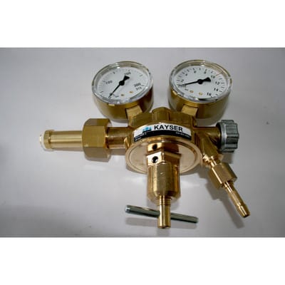 Druckregler Stickstoff 2 Manometer ø63mm, Arbeitsdruck regelbar 0-10 bar
