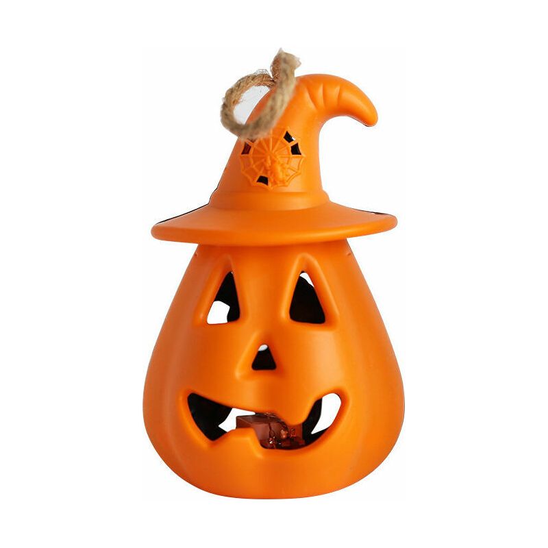 Tragbare Led-halloween-dekorationen: Kürbis- Und Totenkopflaternen, Batteriebetrieben, Mit Kürbismotiv, Passendes Set, Hängelaterne Für Halloween