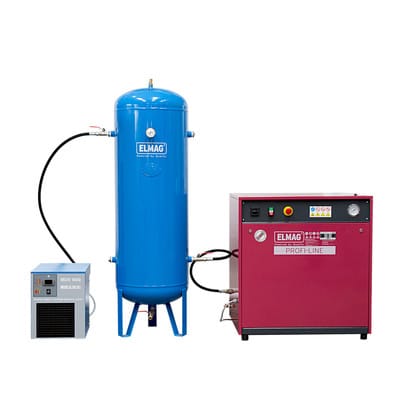 Kompressor PROFI-LINE SILENT PL-S 750/10/3 D - im Paket 2