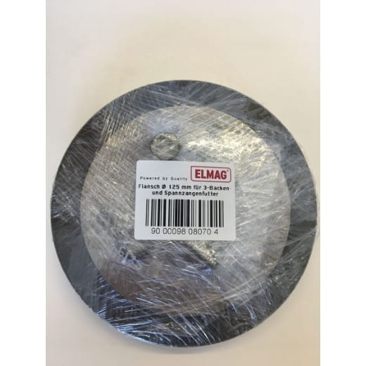 Flansch ø125mm für 3-Backen- und Spannzangenfutter zu Superturn 550/125, 700/140