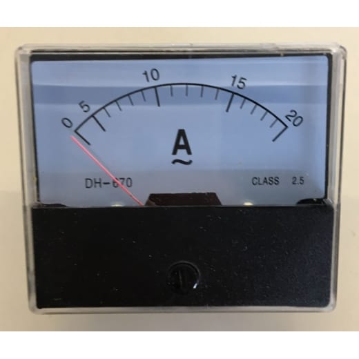 Amperemeter 70 x 60mm für Auftautrafo AT 400