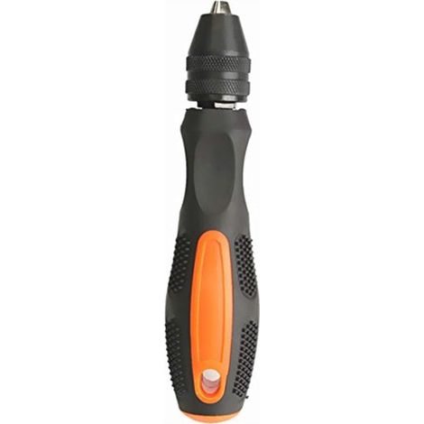 Mini-handbohrmaschine – Präzisionsbohren – Modellbau – Schnellwechsel-bohrfutter – Spannbereich: 0,5–8 Mm – Schwarz Und Orange