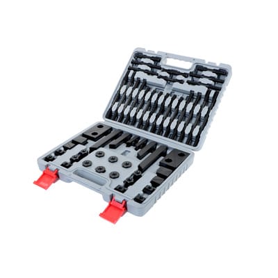 Spannwerkzeugsortiment De Luxe 58-teilig, M12, 14mm T-Nuten