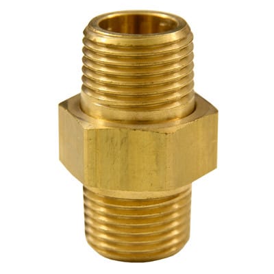 Doppelnippel trennbar, Messing, AG 1" x AG 1