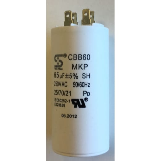 Kondensator 65 µF - 250V zu ES 2500W/12 - altes Modell