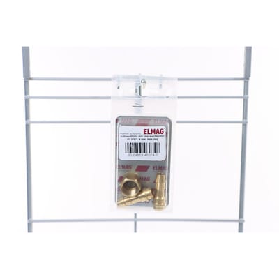 Druckluft-Schlauchtülle mit Überwurfmutter, IG 3/8", ø9mm, Messing, 2er-Pack