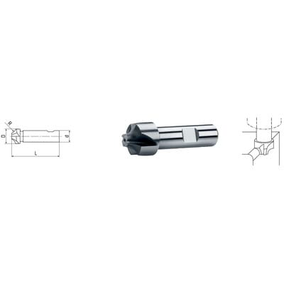 HSS Co8 Viertelkreis-Profilfräser DIN 6518 ø12,0 x 3,0mm