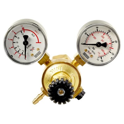 Druckregler Argon/CO₂ Serie MINI mit 2 Manometer Ø50mm - SB