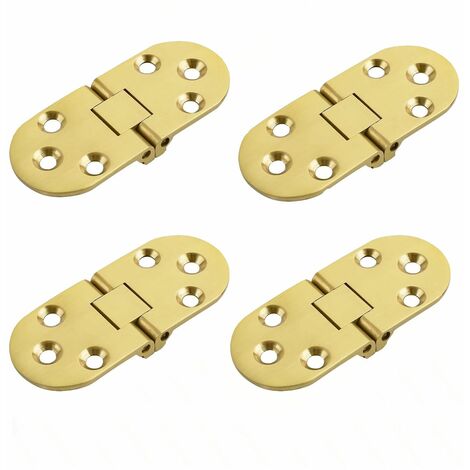 Scharniere Für Klapptische, Klappverbinder, 180-grad-klappmöbelbaugruppe Aus Edelstahl, 2 Mm Dick, Verchromt, Edelstahl, (fmy)