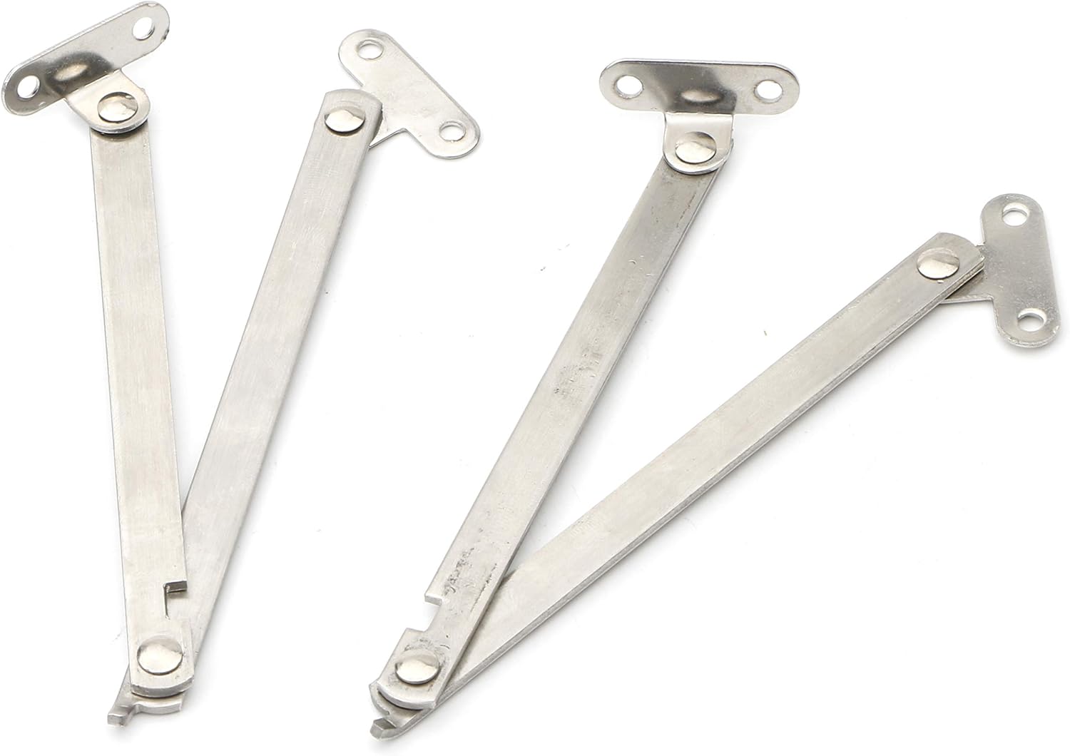 Edelstahlschrank, Schwenkbar, Mit Klappbarem Deckelscharnier, Silberfarben, 4er-set