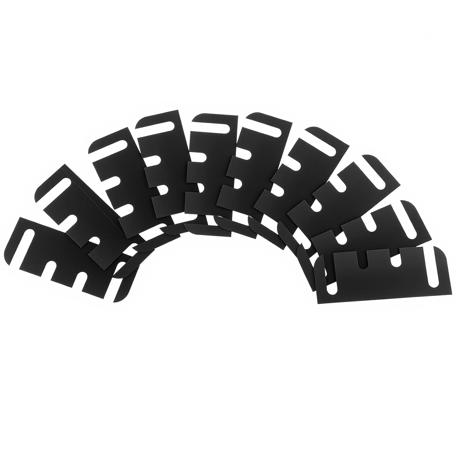 Set Mit 10 Verstellbaren, 10 Cm (4 Zoll) Großen, Schwarzen Pvc-türscharnierscheiben Zur Schnellen Scharnierjustierung. Reparaturset Inklusive.