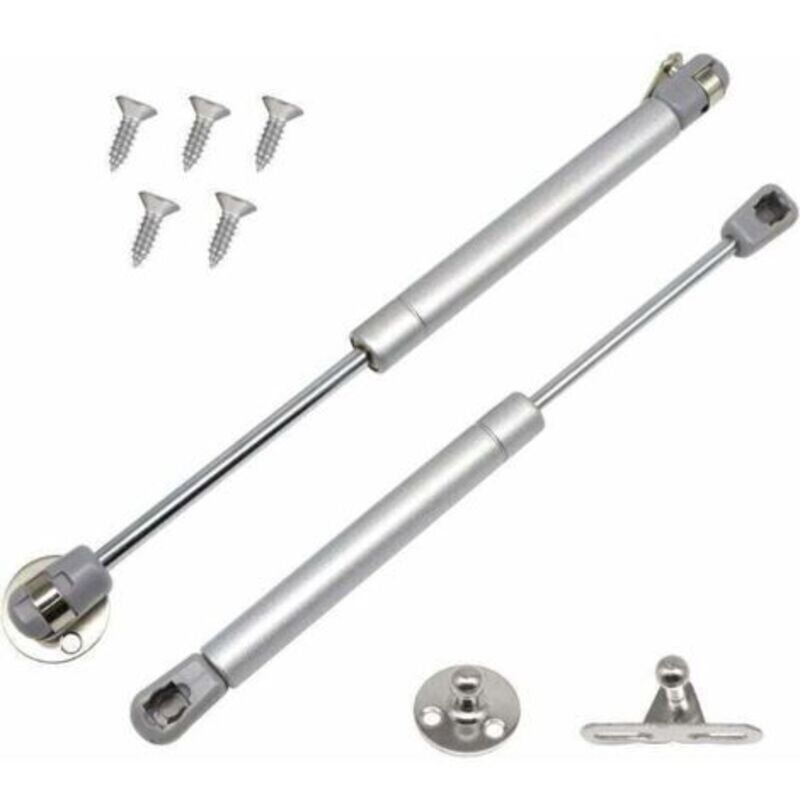 Satz Mit 2 Gasfedern, 60 N/6 Kg, Gasdämpfer Für Möbel, Soft-close-scharniere, Hydraulische Gasfedern Für Küchenschränke (2, 60 N), Debuns