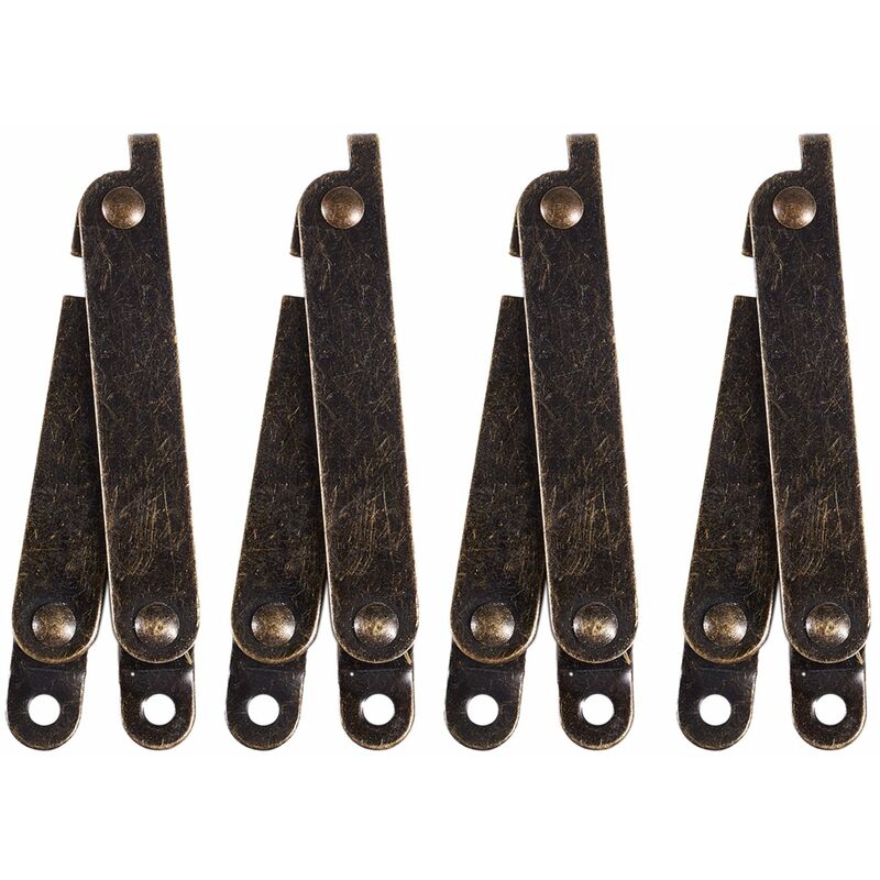 Schwenkbares Scharnier Für Schubladendeckel, Bronzefarben, 4er-set